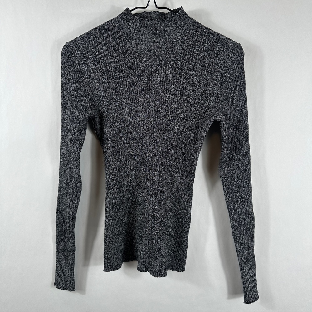 NWT H&M Mock Neck Lightweight Gray Women's Sweater | Size Small